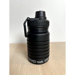 Kizik Collapsible Black Water Bottle - NEW